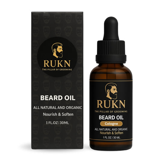 RUKN Beard Oil - All Natural & Organic | Men's Beard Care & Grooming | 30ml