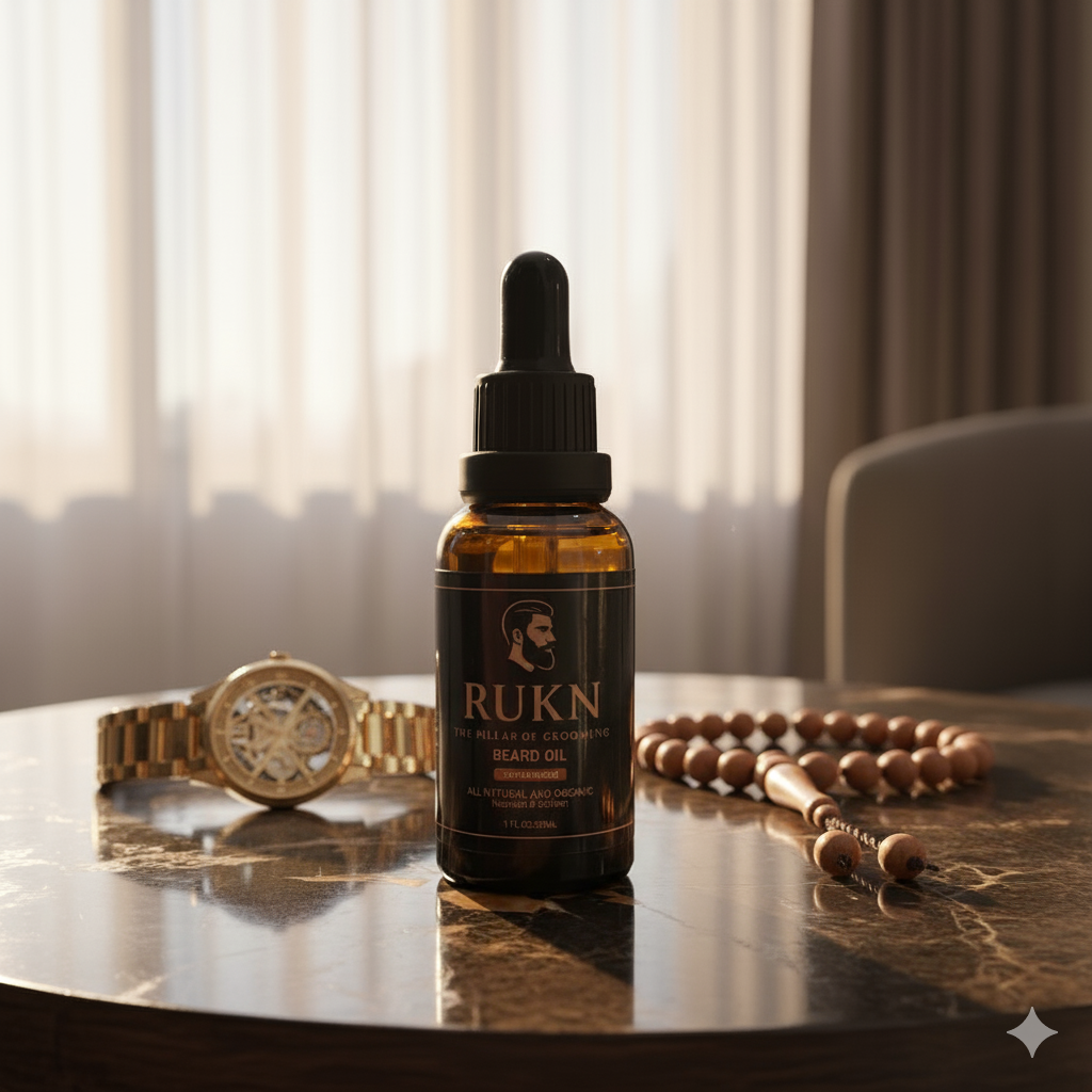 RUKN Beard Oil - All Natural & Organic | Men's Beard Care & Grooming | 30ml